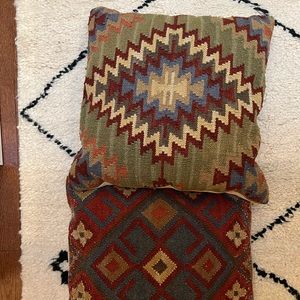 Pottery Barn Kilim Pillow covers, 20x20
